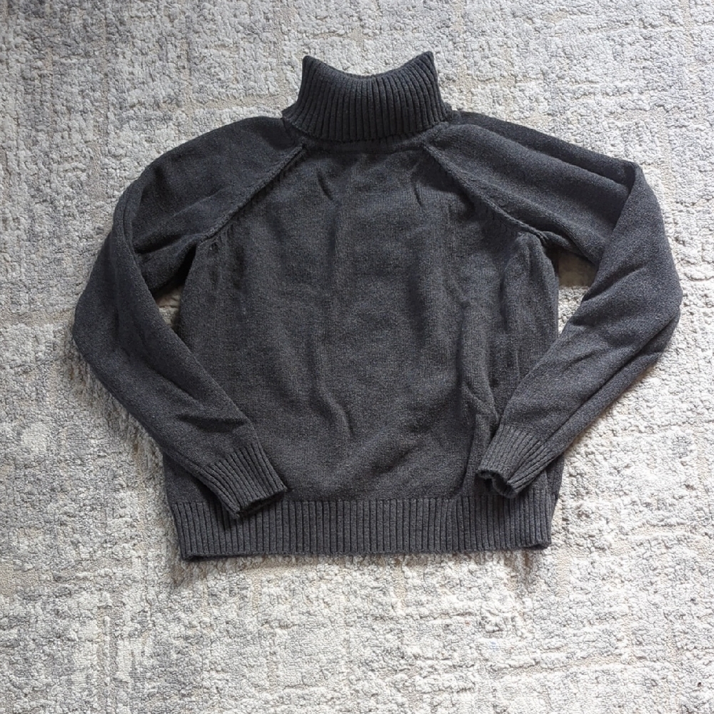 Karen Scott Dark Gray Turtleneck Sweater Size Small